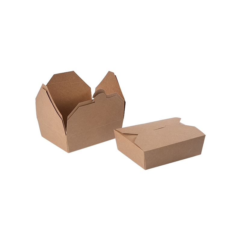 Bekas Makanan Kotak Bawa Keluar Kertas Kraft