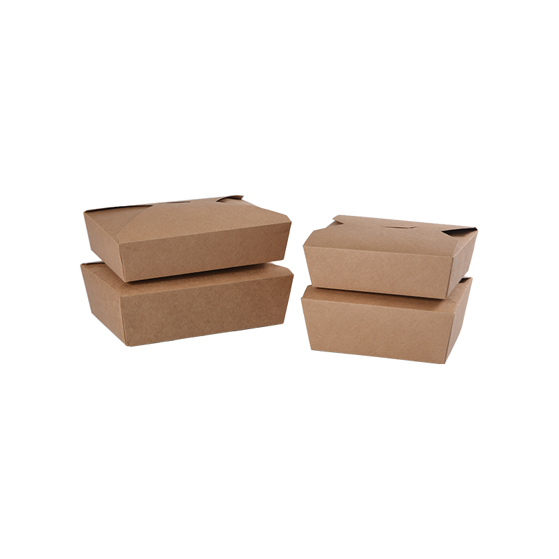 Bekas Makanan Kotak Bawa Keluar Kertas Kraft