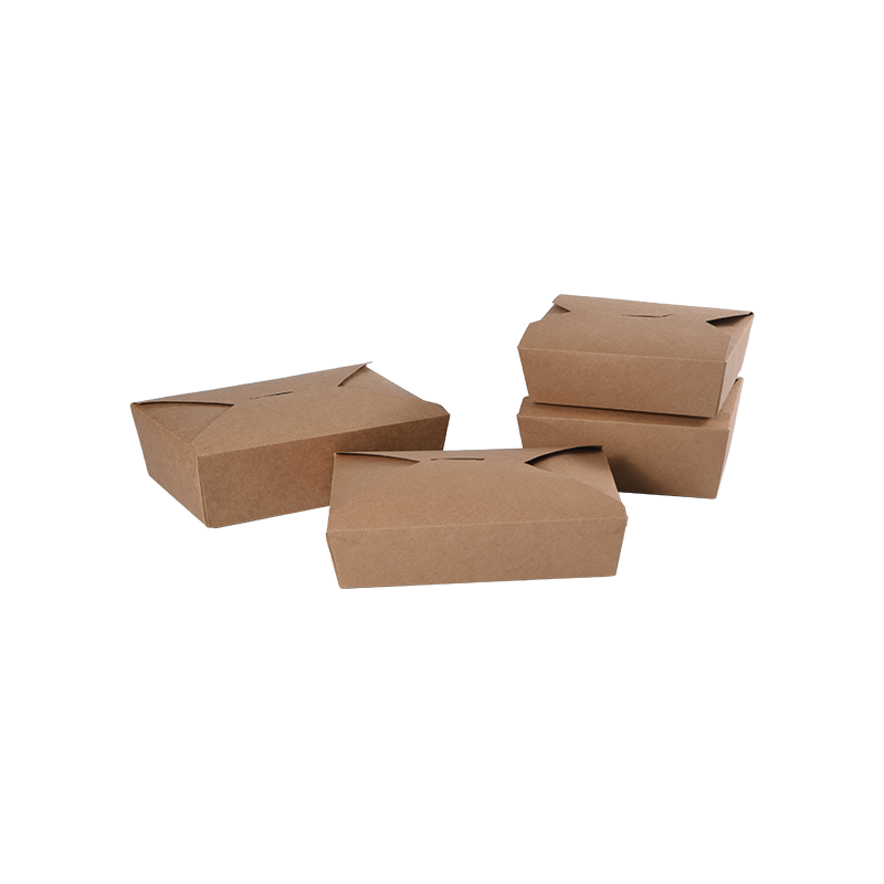Bekas Makanan Kotak Bawa Keluar Kertas Kraft
